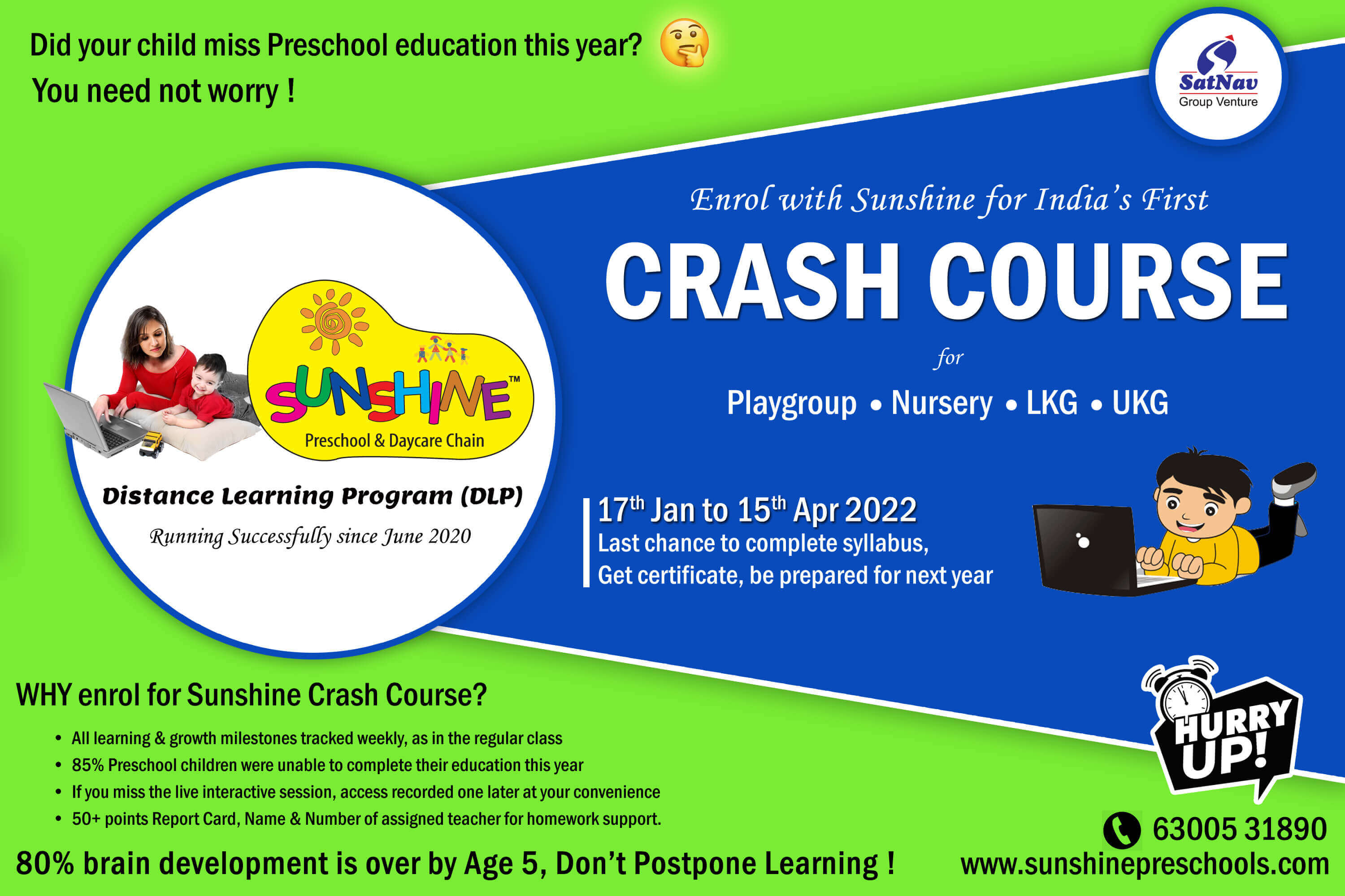 Online Preschool Crash Course for Kids to Recover the Lost Academic Year